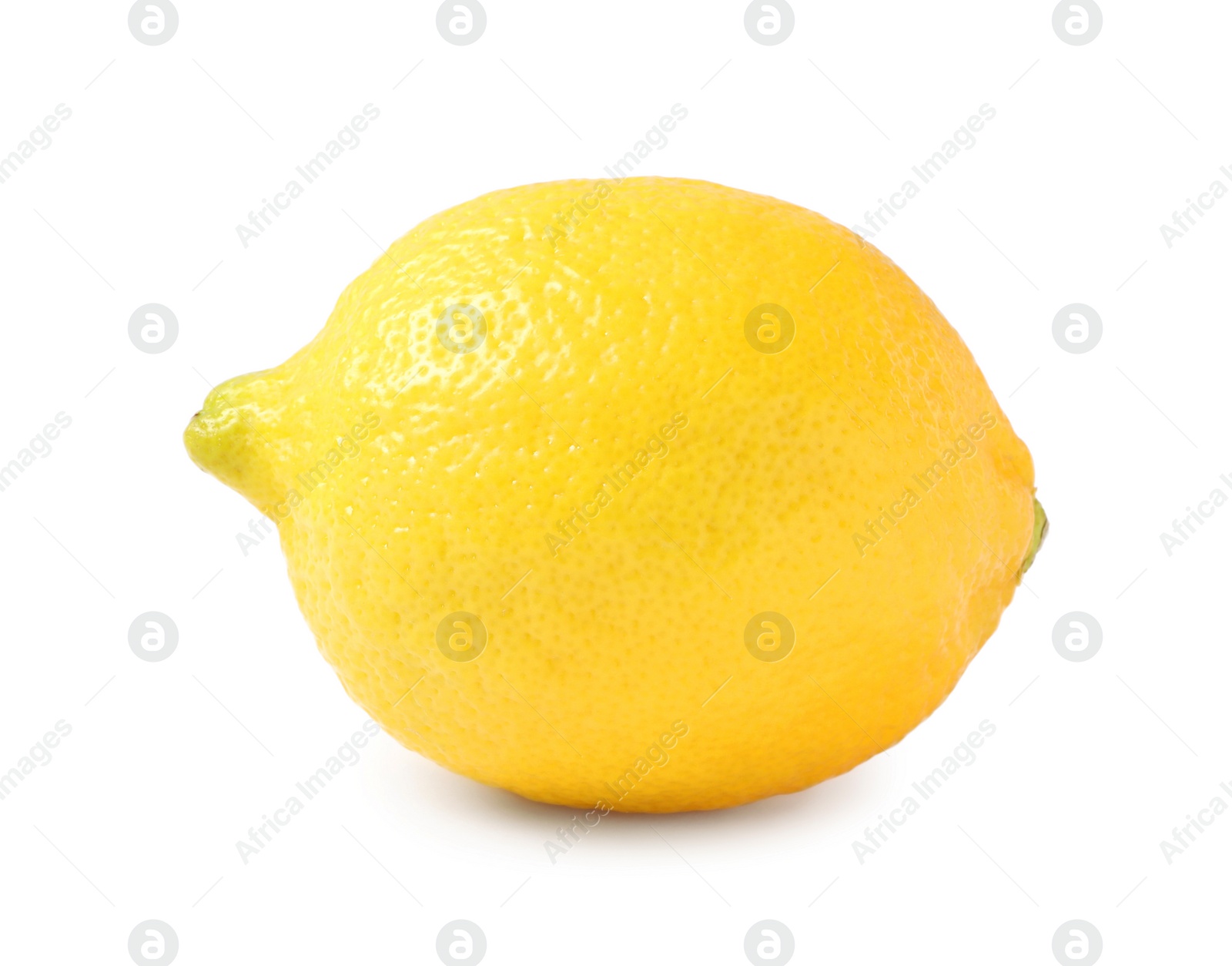 Photo of Fresh ripe whole lemon isolated on white