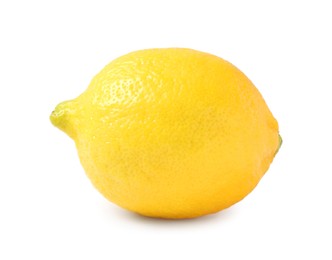 Fresh ripe whole lemon isolated on white