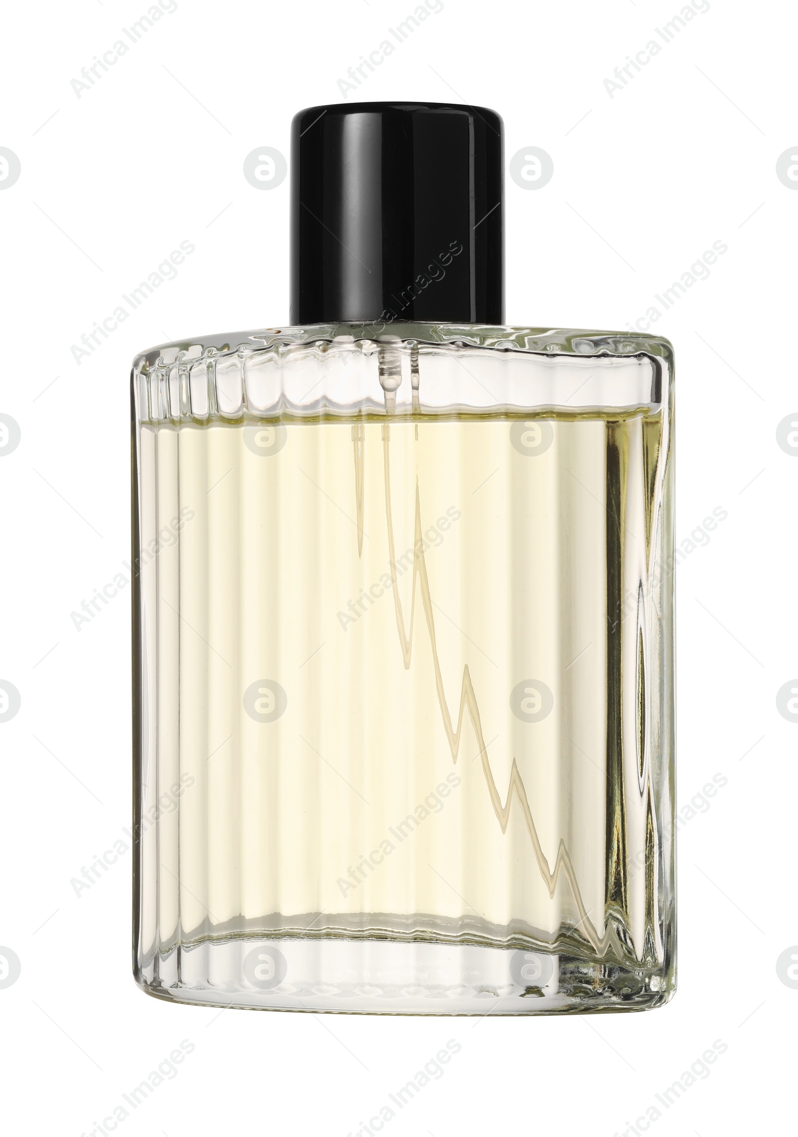 Photo of Luxury perfume in bottle isolated on white