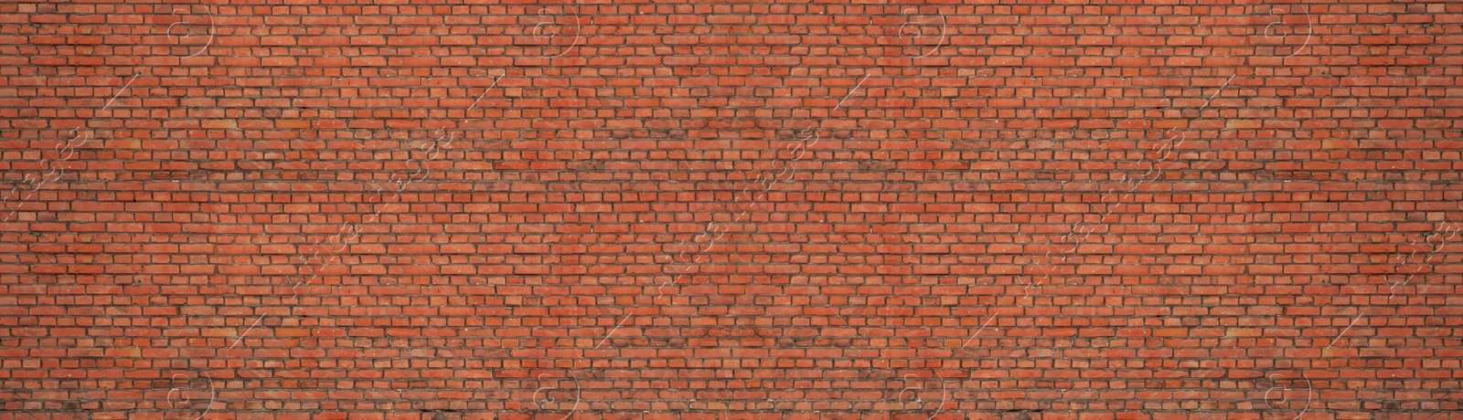 Image of Bright brick wall as background. Banner design