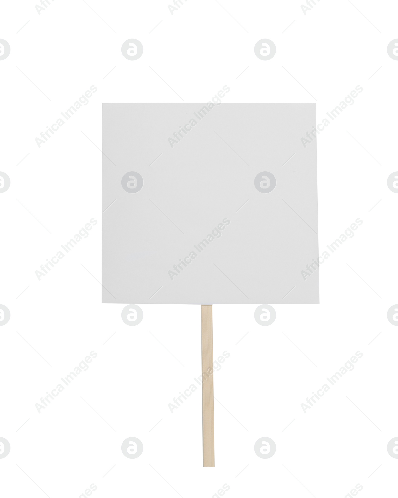 Photo of One blank protest sign isolated on white