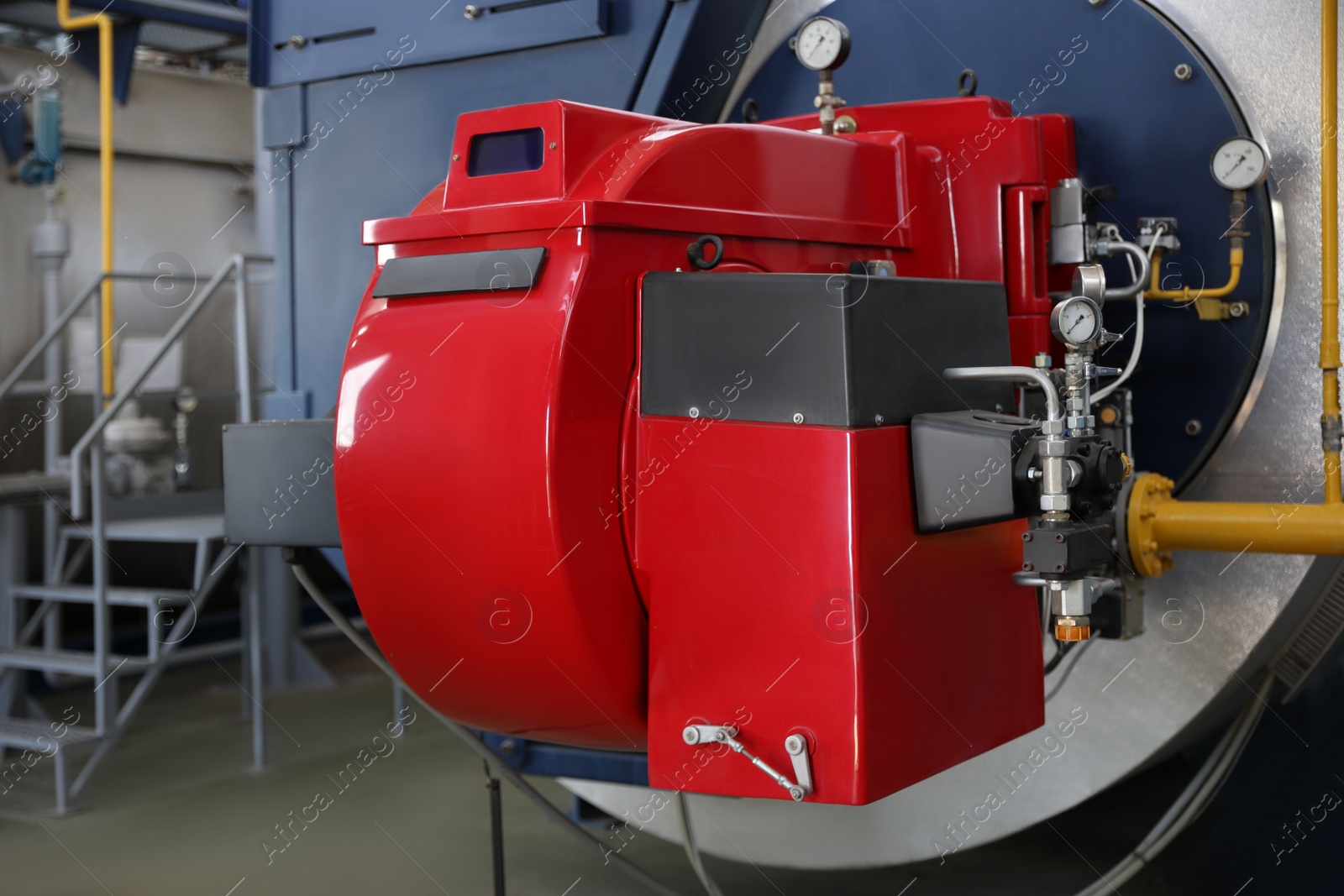 Photo of Modern granary with different equipment, inside view