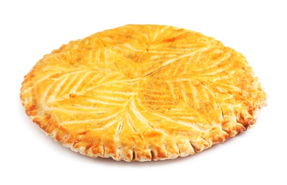 Photo of Traditional galette des rois isolated on white