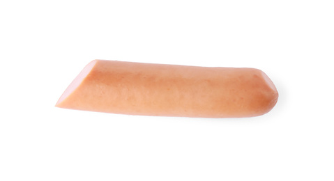 Tasty sausage on white background. Meat product