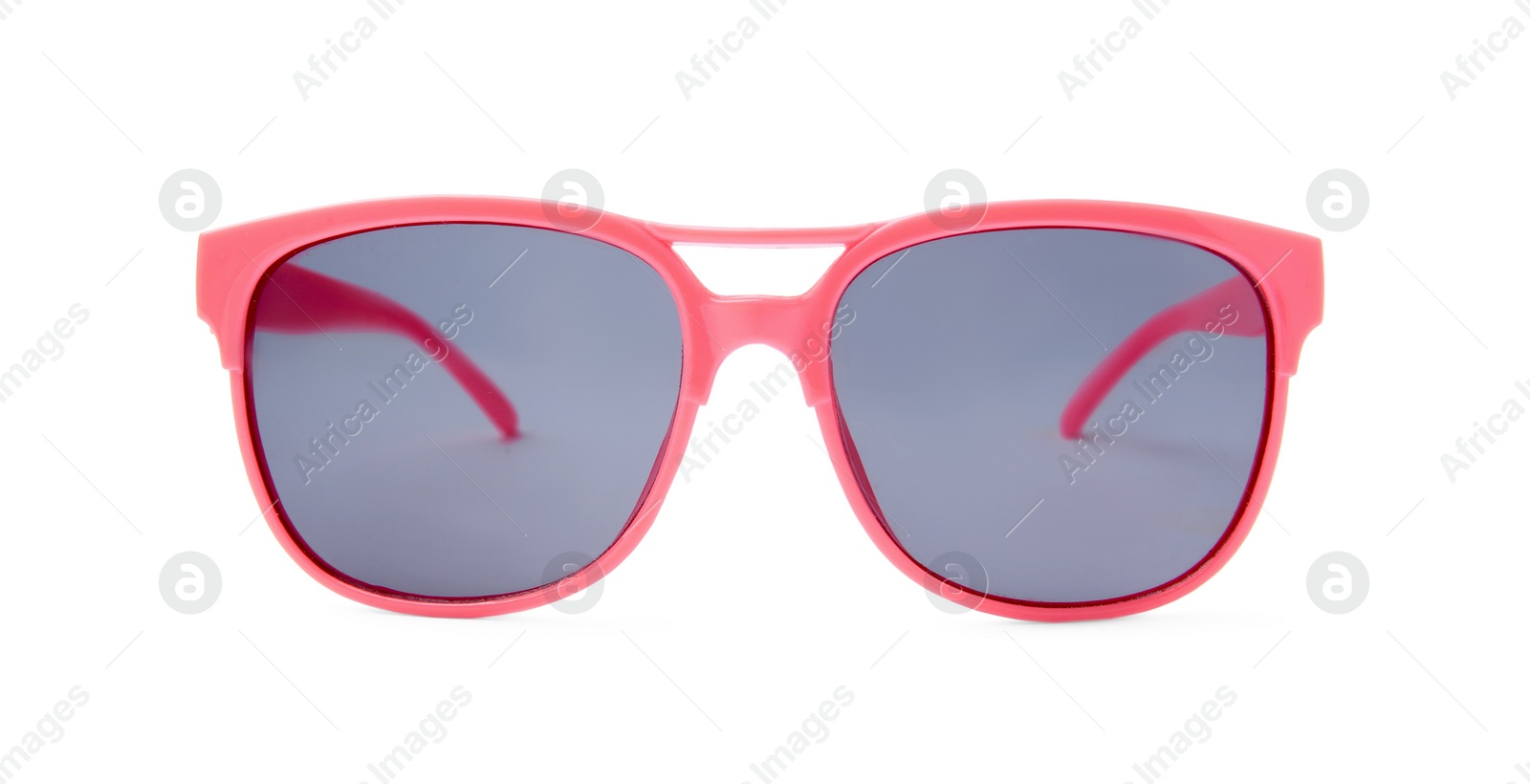 Photo of Stylish sunglasses isolated on white. Modern accessory