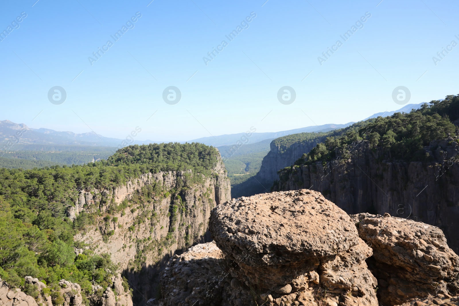 Photo of Beautiful landscape with canyon on sunny day