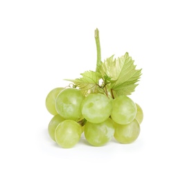 Bunch of fresh ripe juicy grapes isolated on white