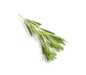 Photo of Fresh rosemary on white background