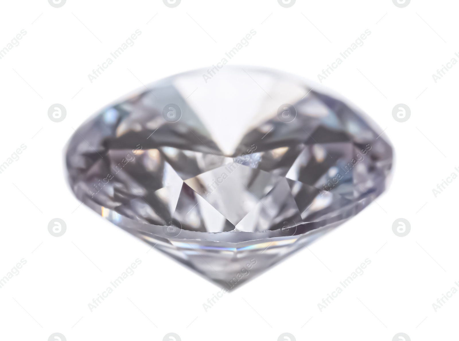 Photo of One beautiful shiny diamond isolated on white