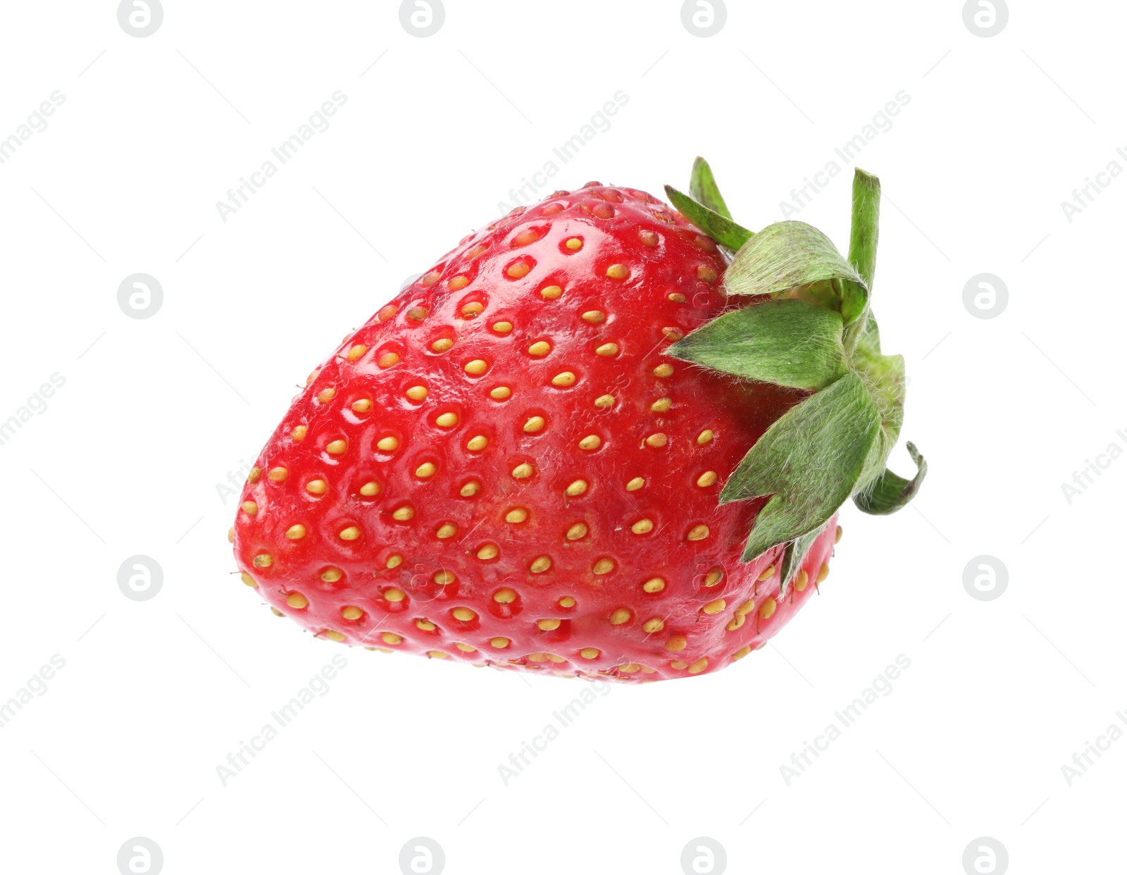 Photo of Delicious fresh ripe strawberry isolated on white