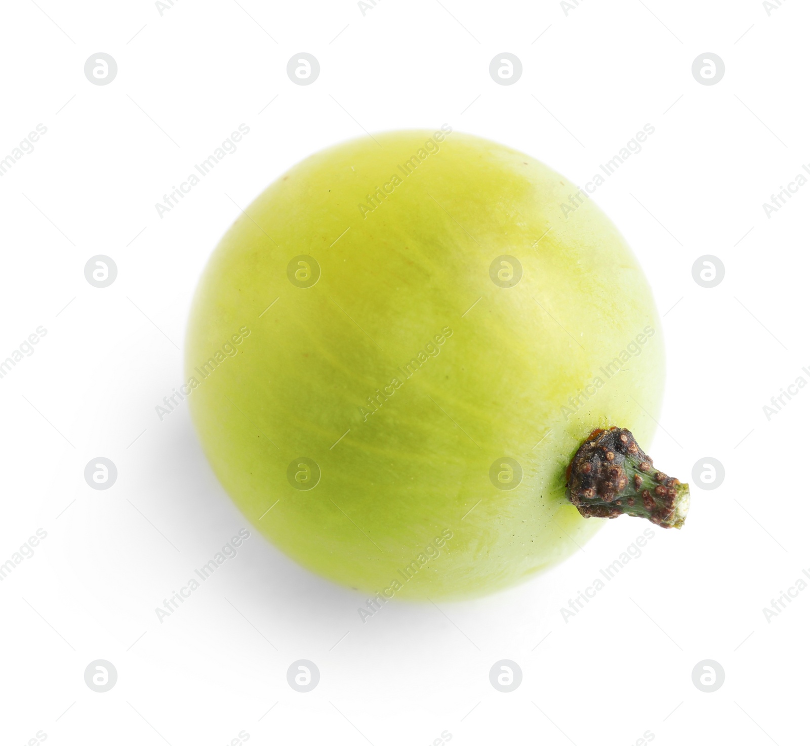 Photo of Fresh ripe juicy green grape isolated on white