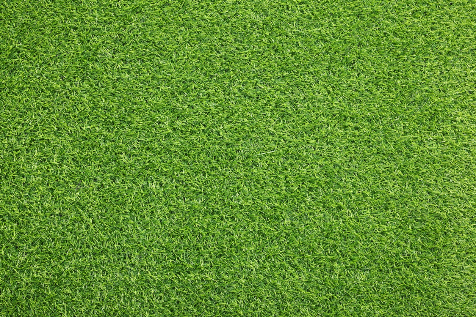 Photo of Green artificial grass as background, top view