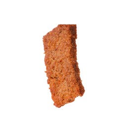 Crispy rusk with seasoning isolated on white