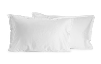 Two new soft pillows isolated on white