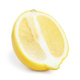 Half of fresh lemon isolated on white