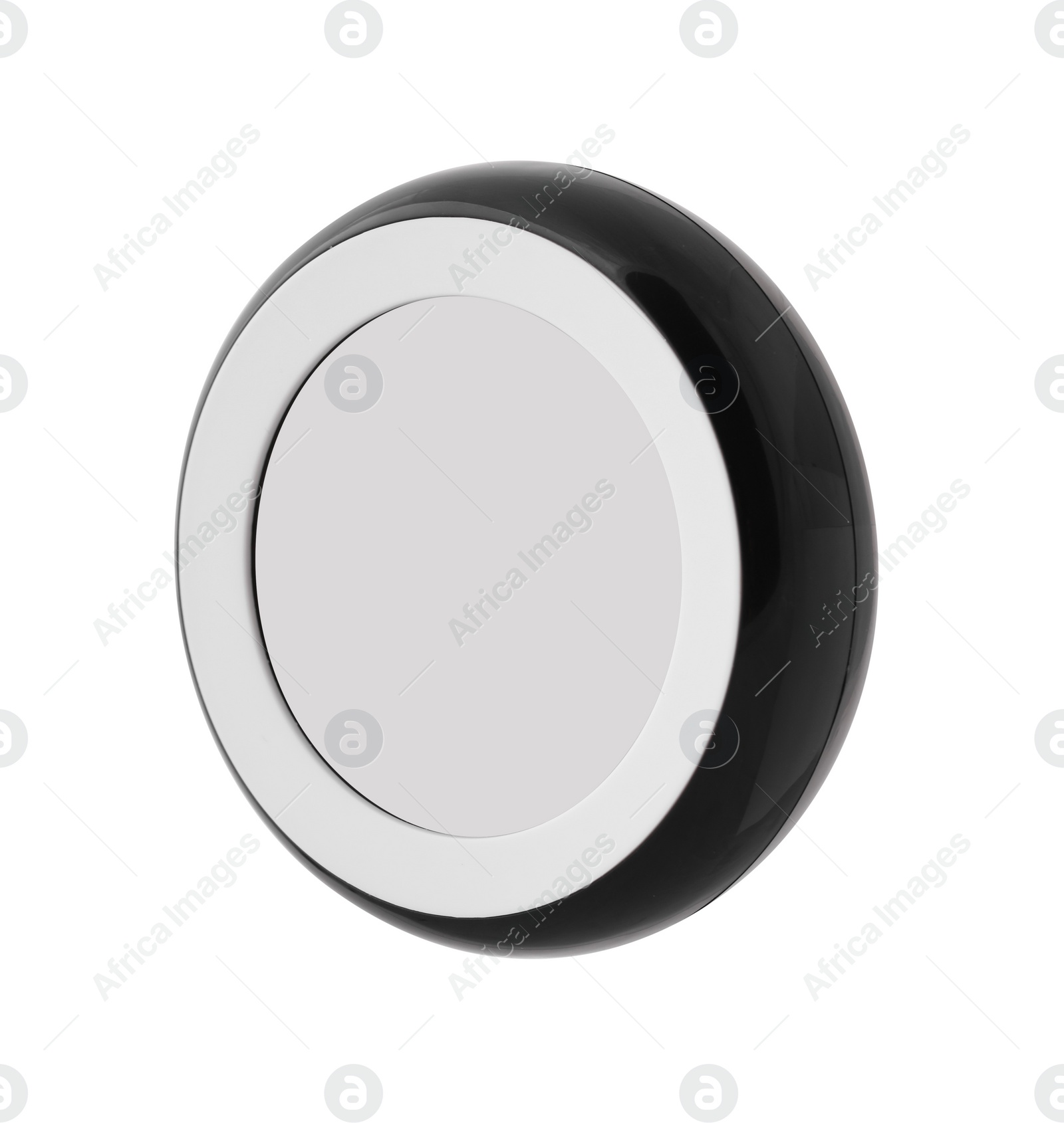 Photo of One thermostat isolated on white. Smart home system