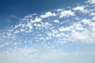 Photo of Beautiful view of blue sky with fluffy clouds