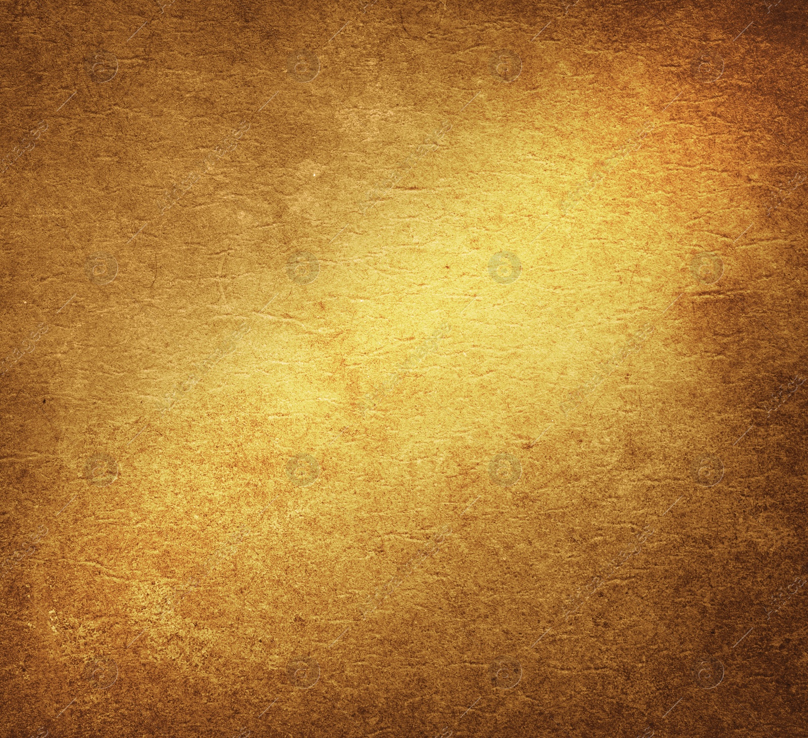 Image of Golden textured surface as background, closeup view