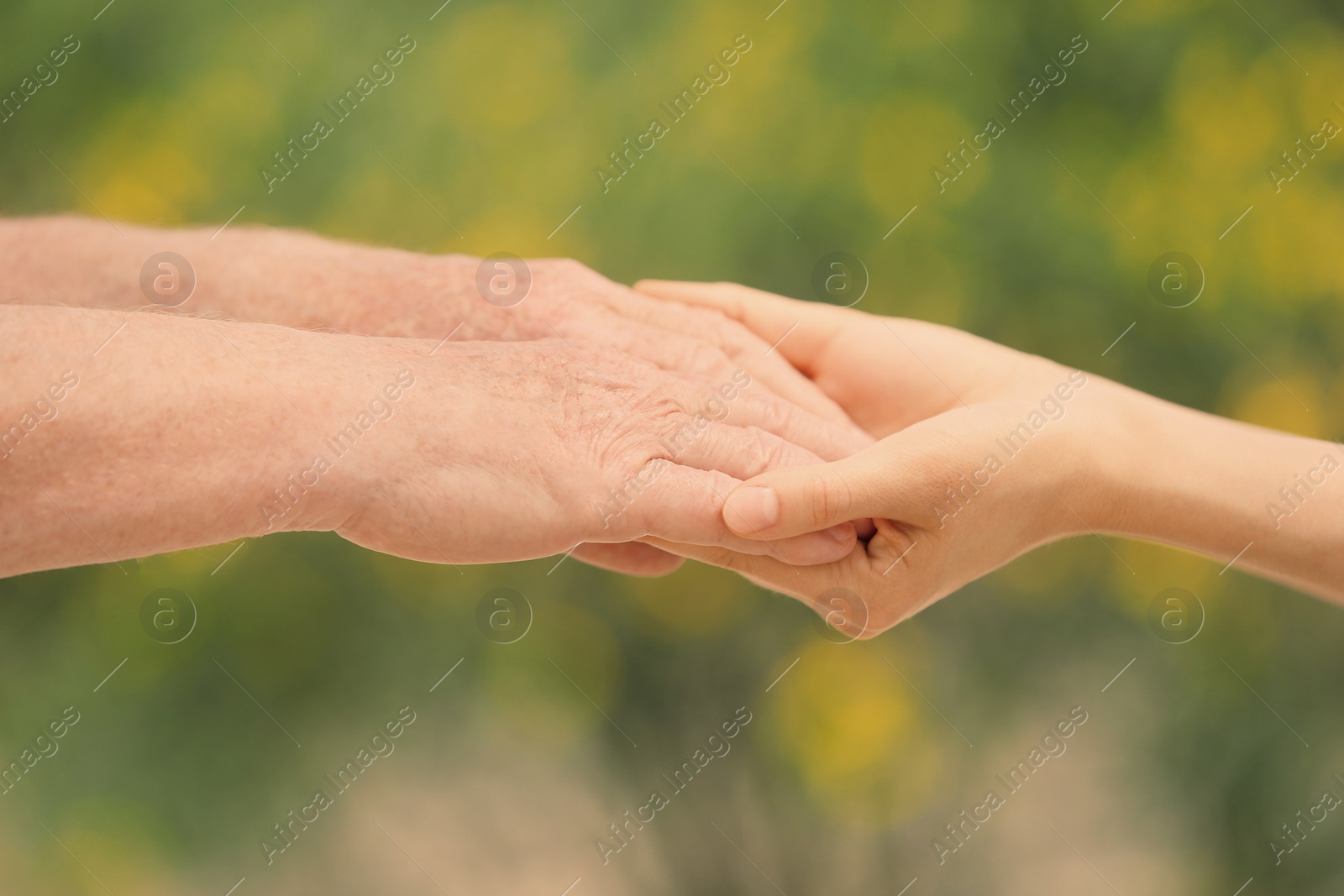 Photo of People, care and support. Giving helping hand concept