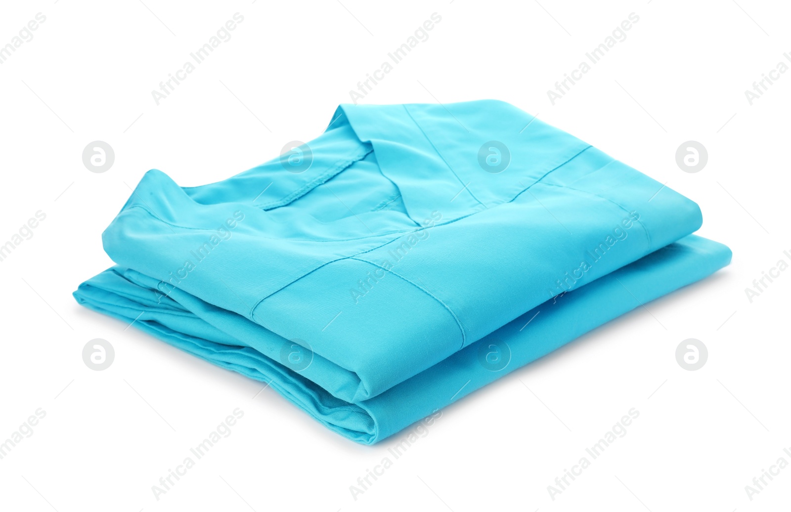 Photo of Medical uniform on white background. Professional work clothes