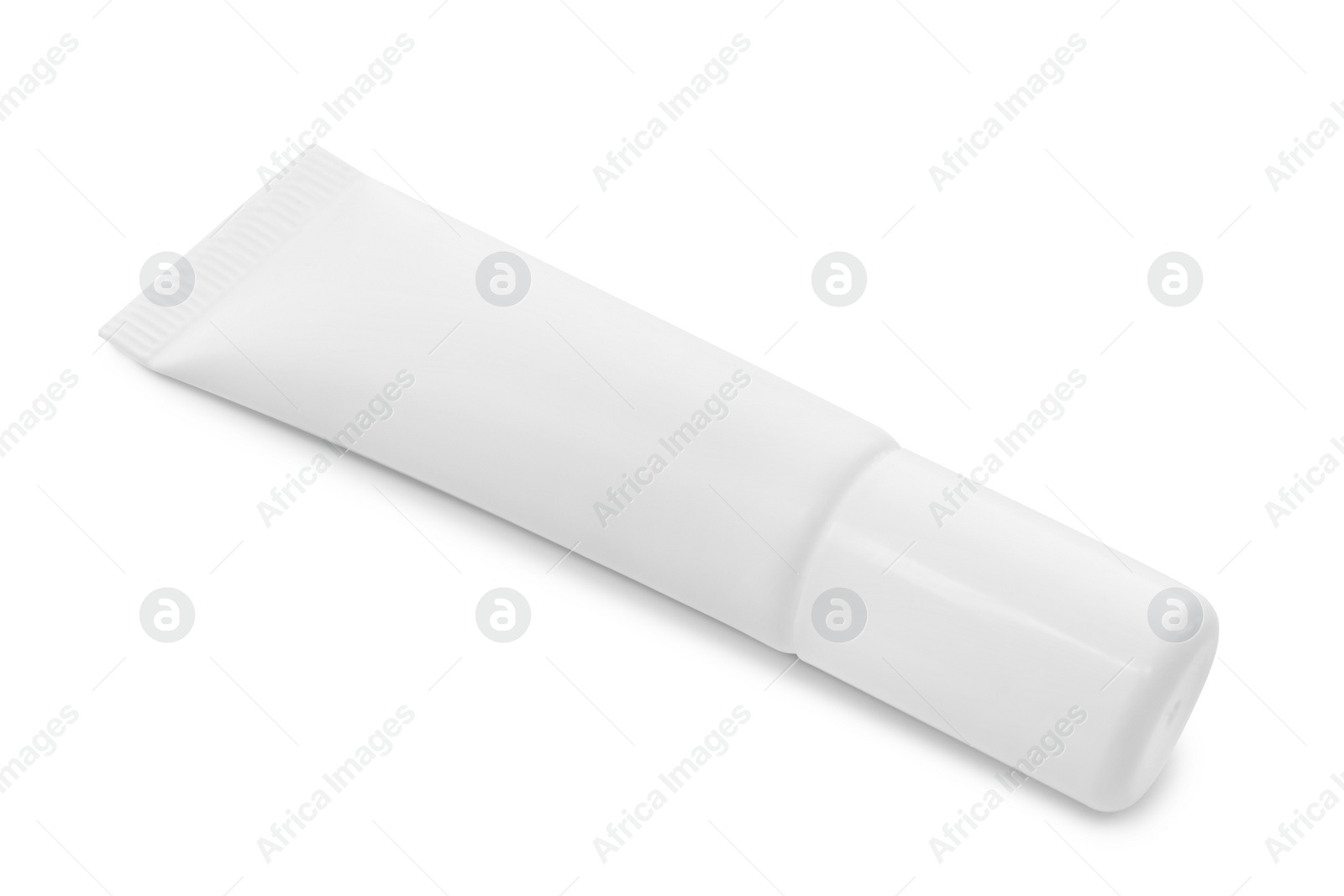 Photo of Blank tube of cosmetic product isolated on white