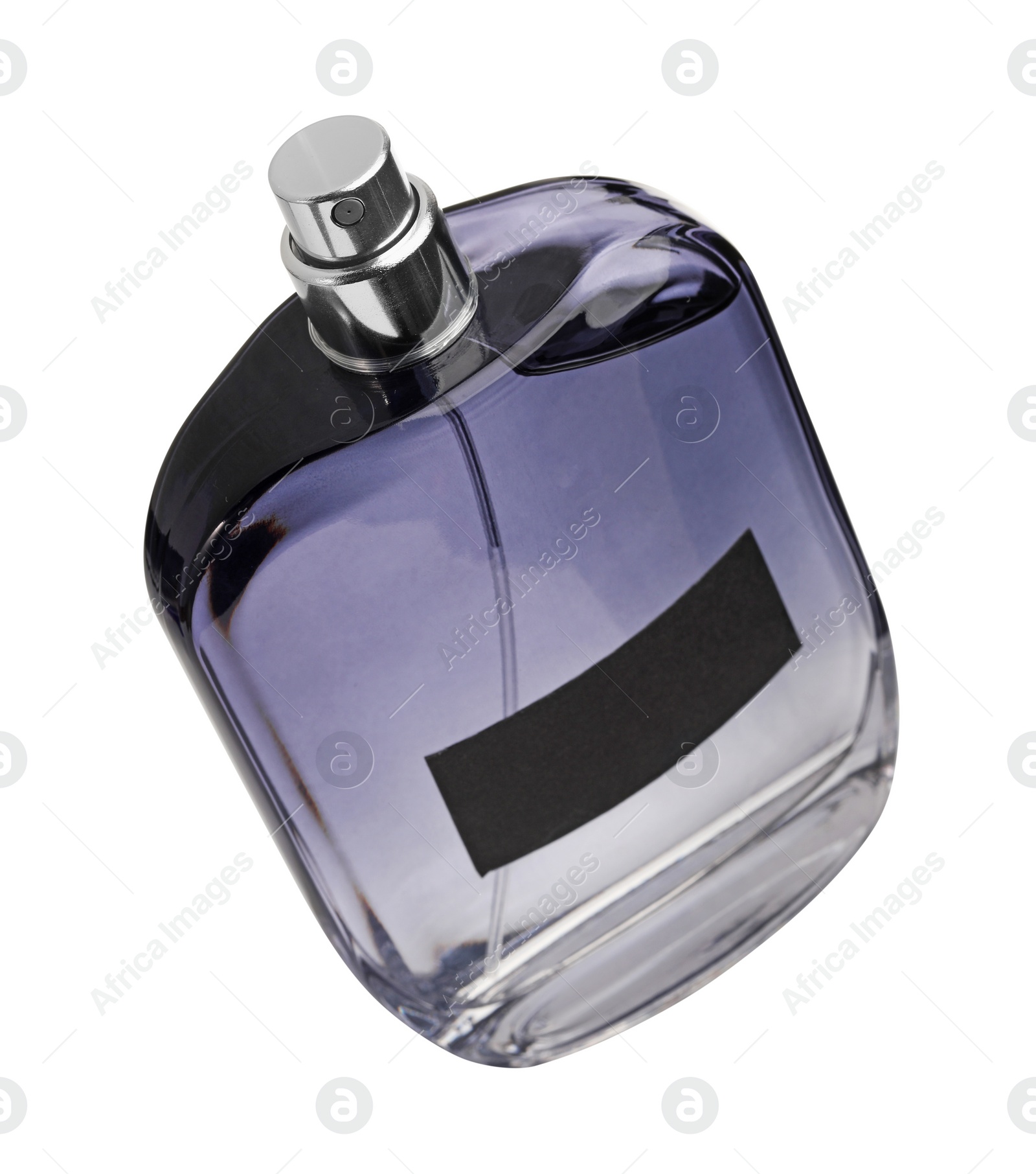 Photo of Luxury men's perfume in bottle isolated on white