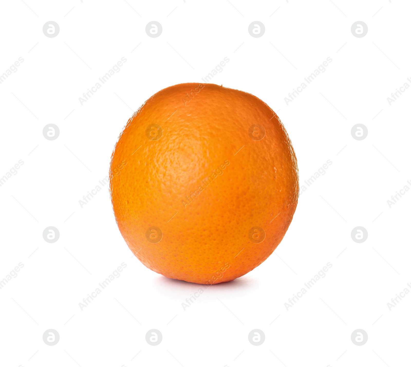 Photo of Fresh ripe orange isolated on white. Citrus fruit