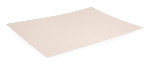 Sheet of parchment paper isolated on white