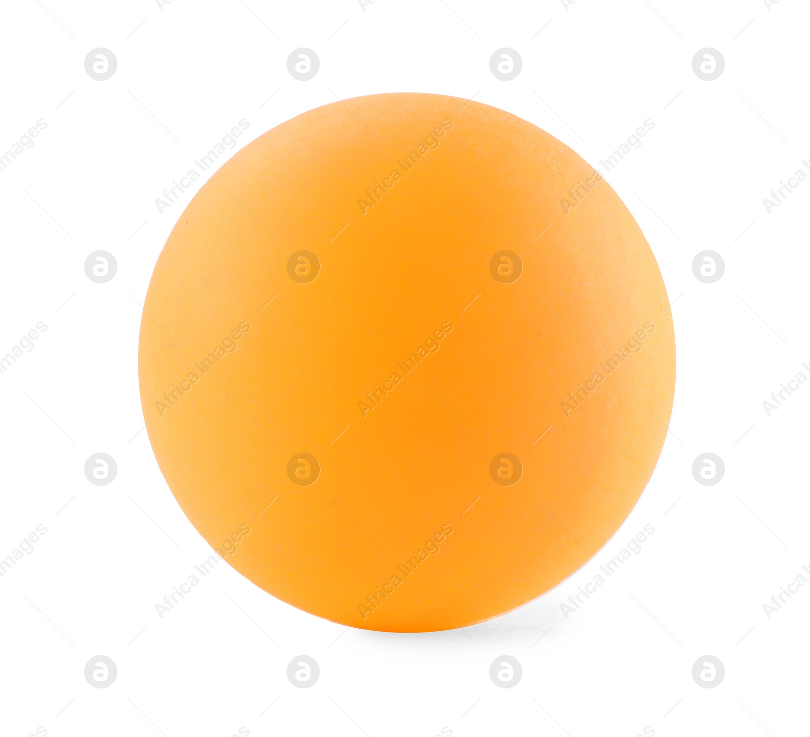 Photo of One ping pong ball isolated on white. Sport equipment