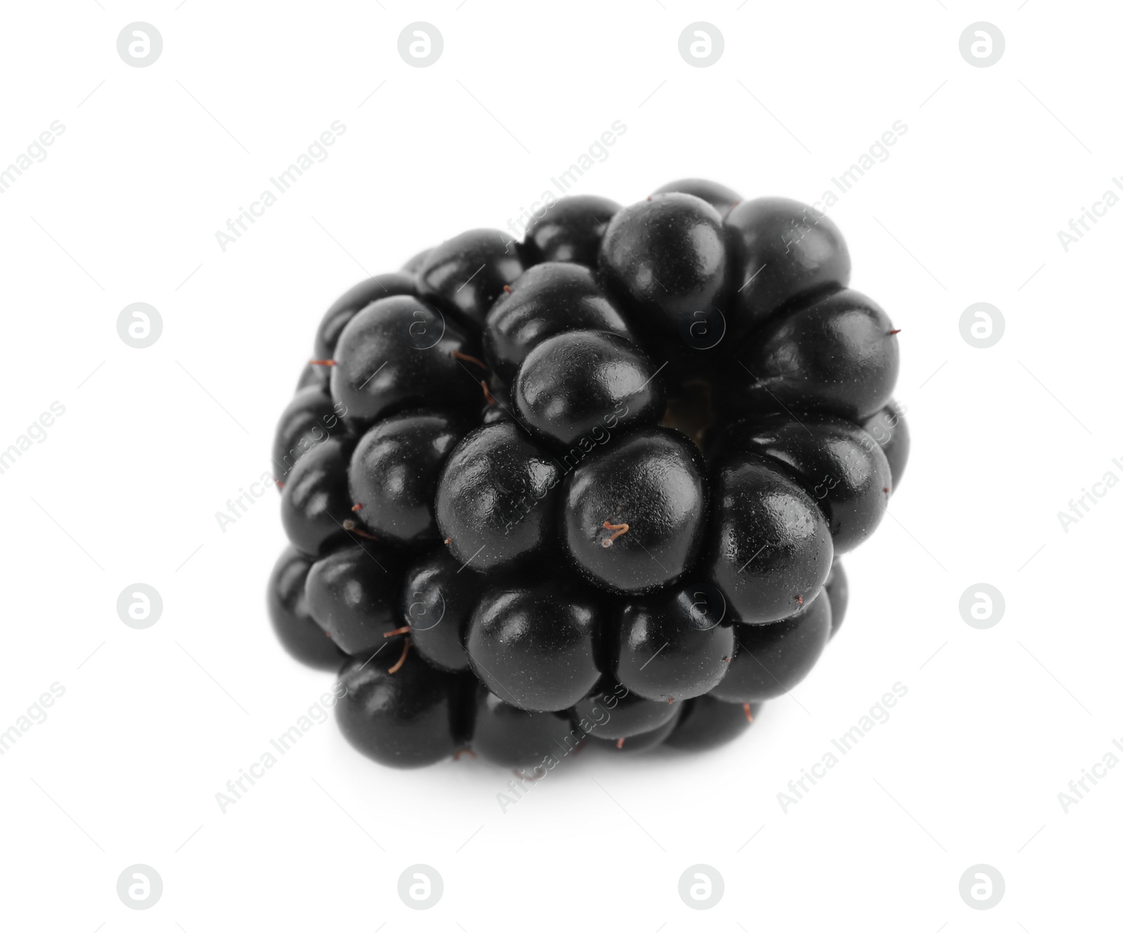 Photo of Beautiful tasty ripe blackberry on white background
