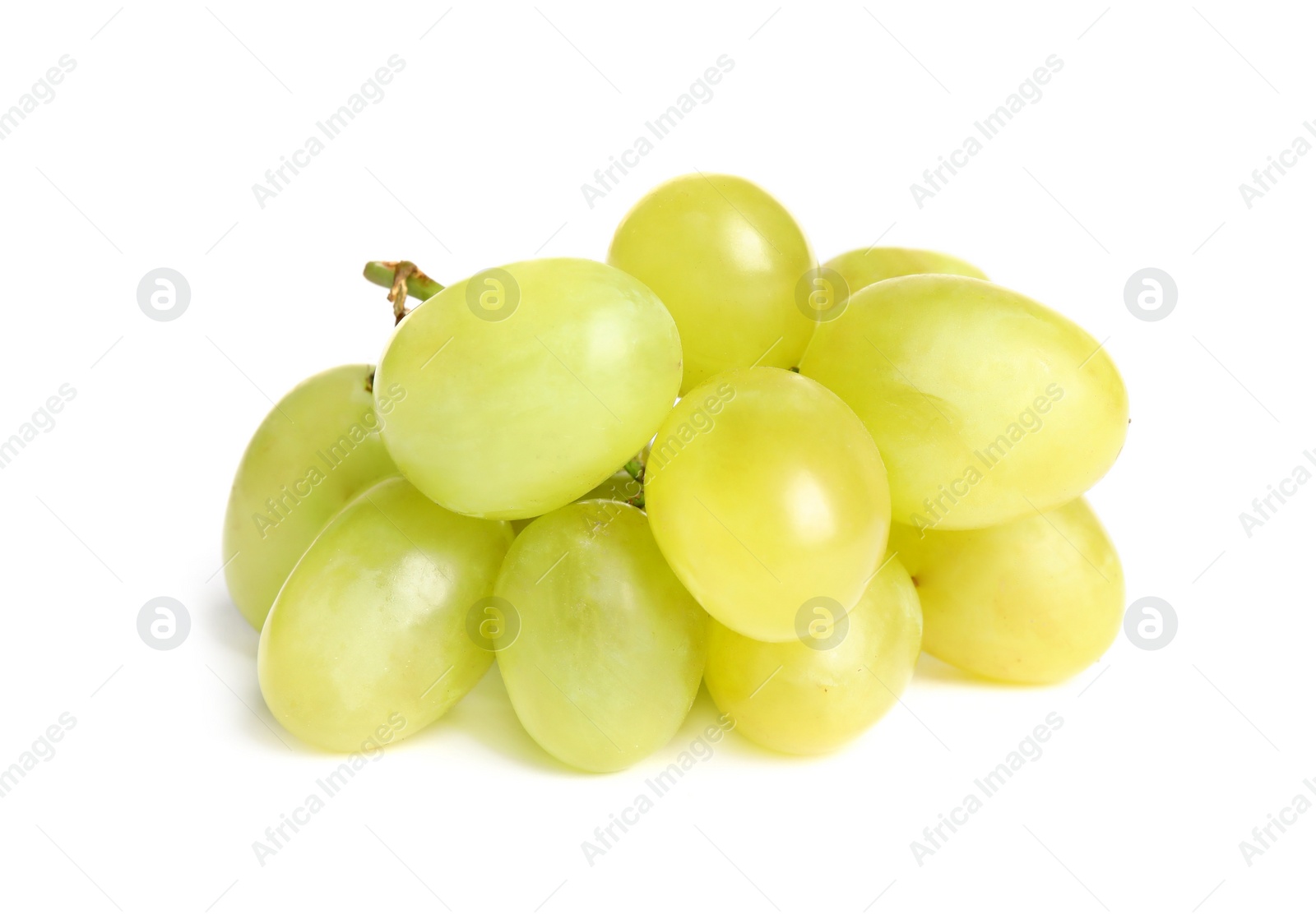 Photo of Fresh ripe juicy grapes isolated on white