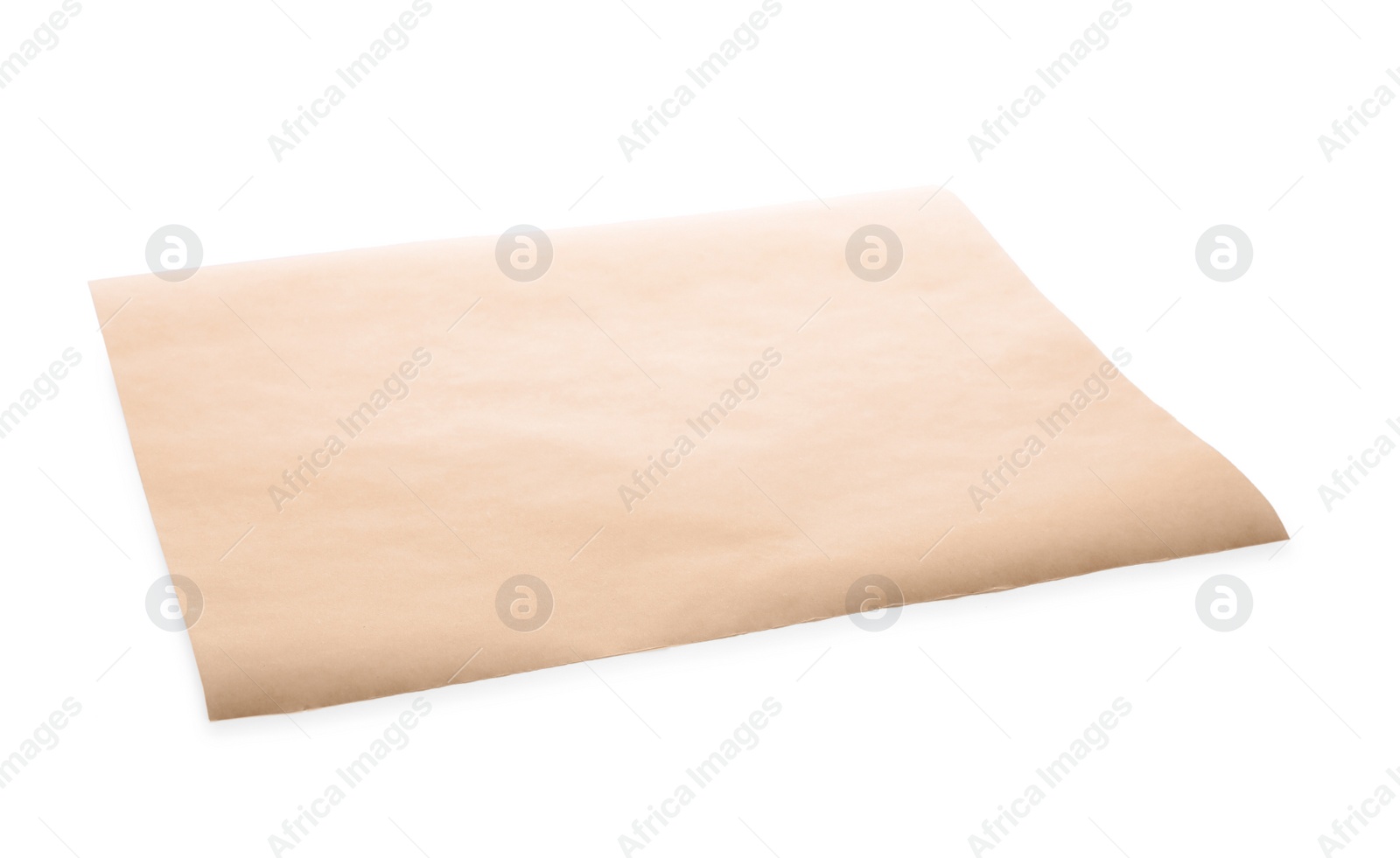 Photo of Sheet of baking paper isolated on white