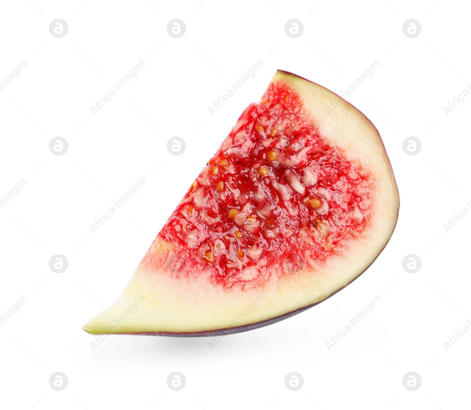 Photo of Piece of fresh fig isolated on white