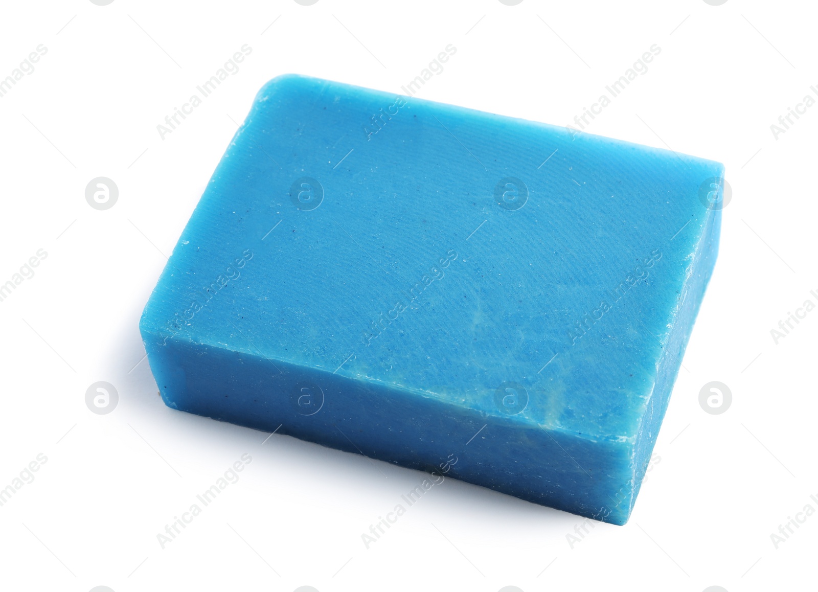 Photo of Hand made soap bar on white background