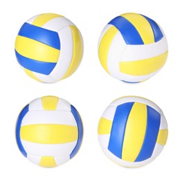 Image of Volleyball ball isolated on white, different sides