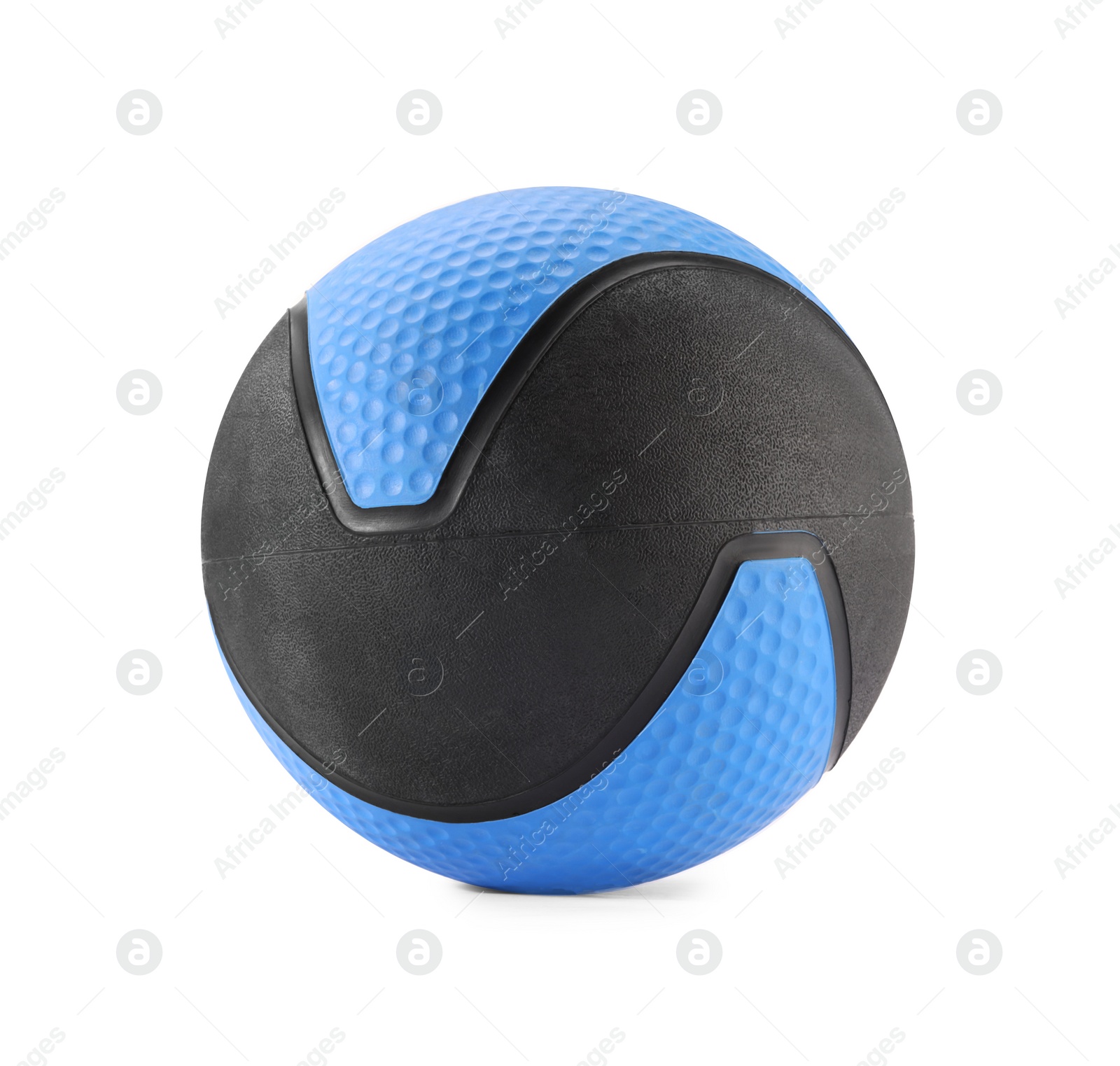 Photo of One rubber ball isolated on white. Sport equipment