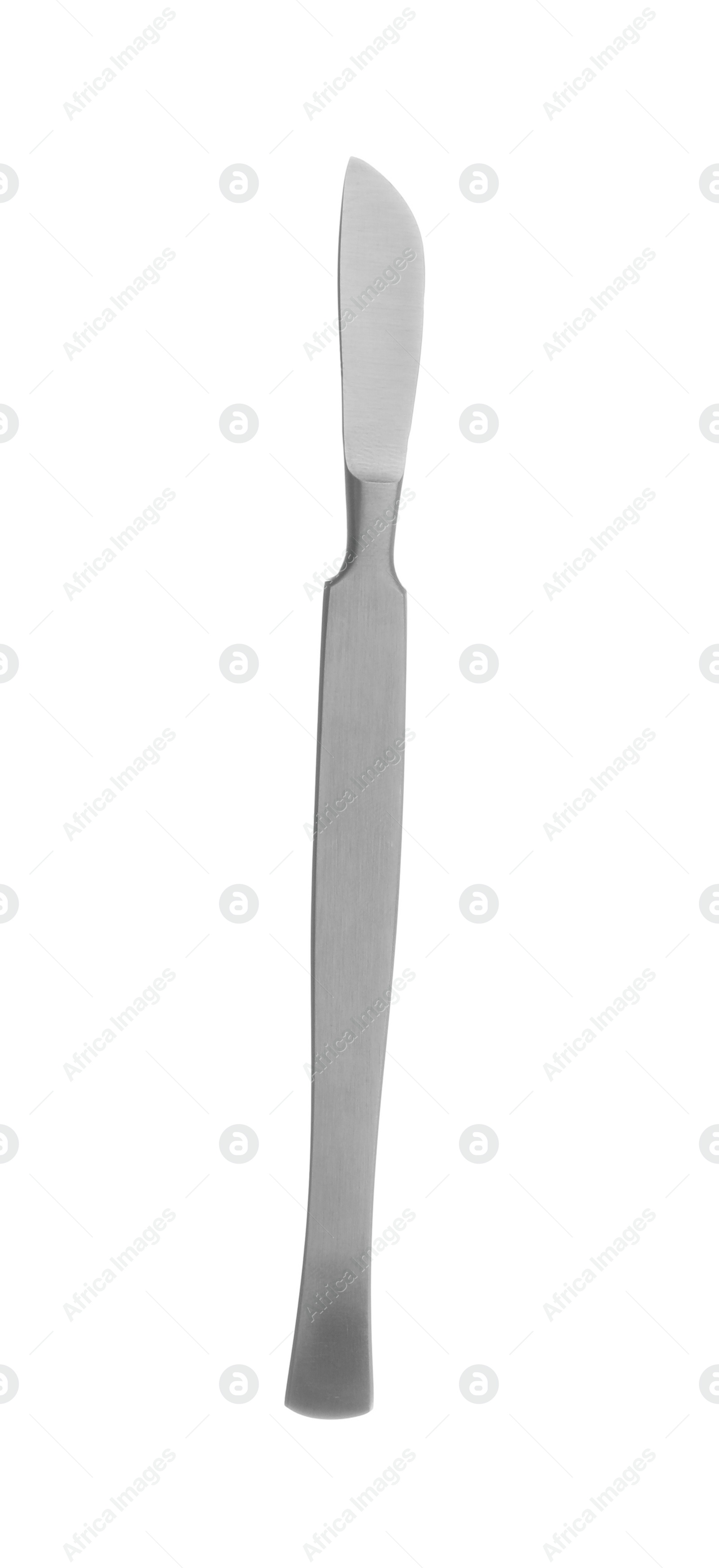 Photo of Surgical scalpel on white background. Medical instrument