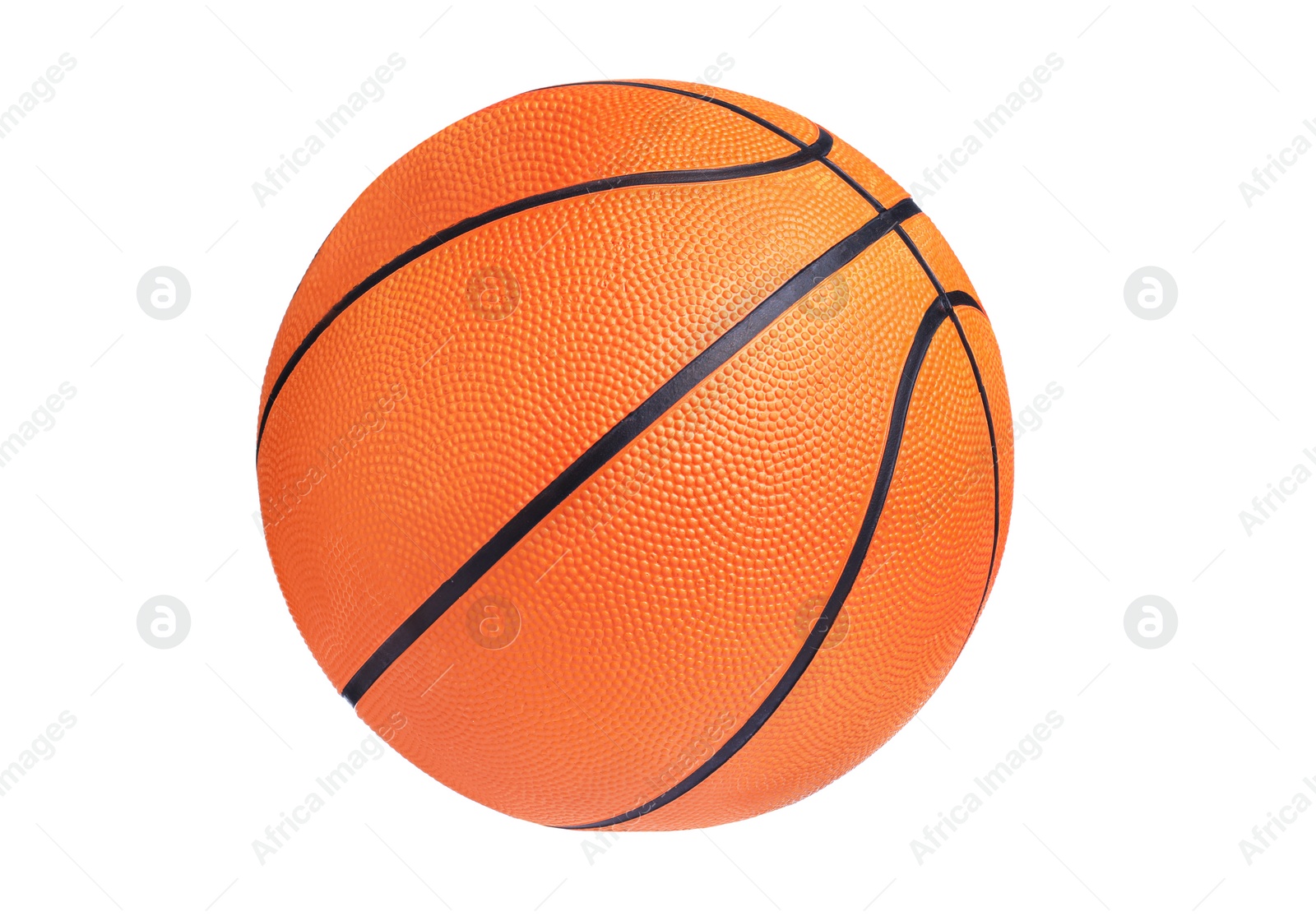 Photo of New orange basketball ball isolated on white