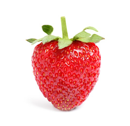 Photo of Delicious fresh ripe strawberry isolated on white