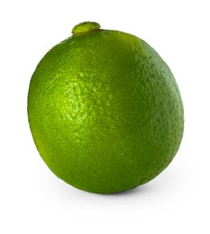 Photo of Fresh green ripe lime isolated on white