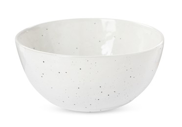 Photo of Beautiful empty ceramic bowl isolated on white