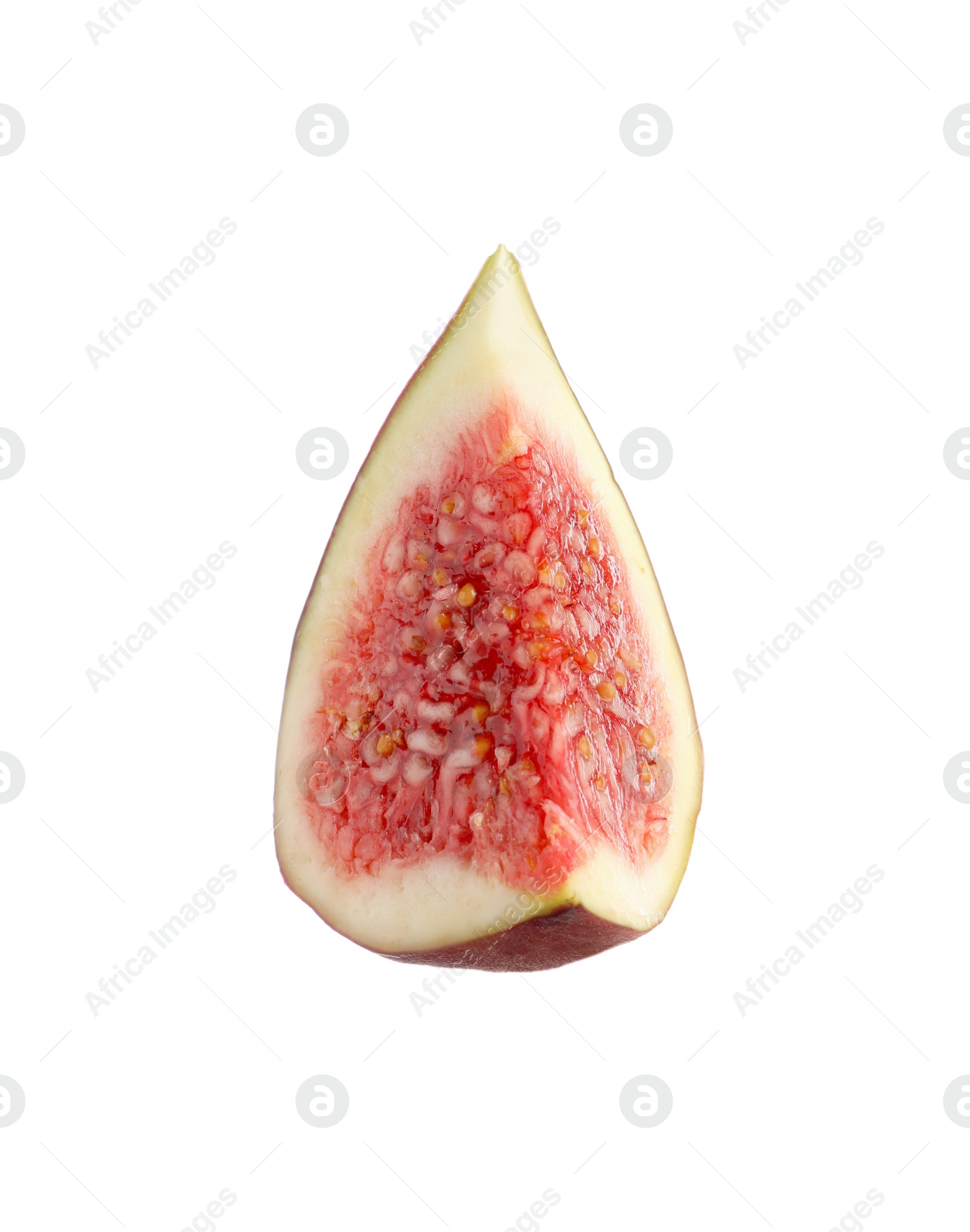 Photo of Piece of fresh fig isolated on white