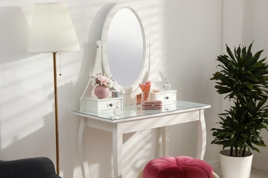 Photo of Stylish room interior with elegant dressing table