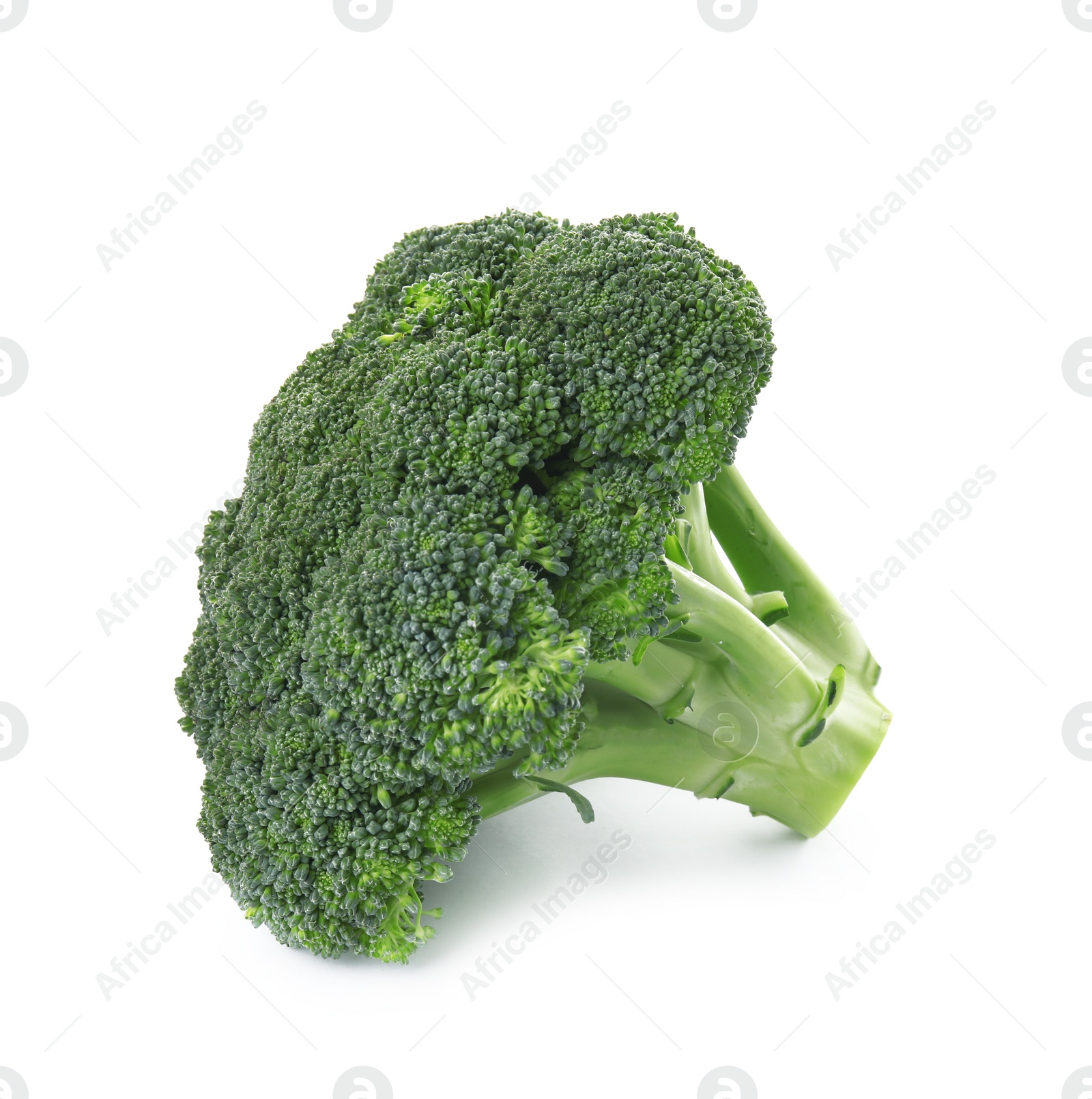 Photo of Fresh broccoli isolated on white. Edible green plant