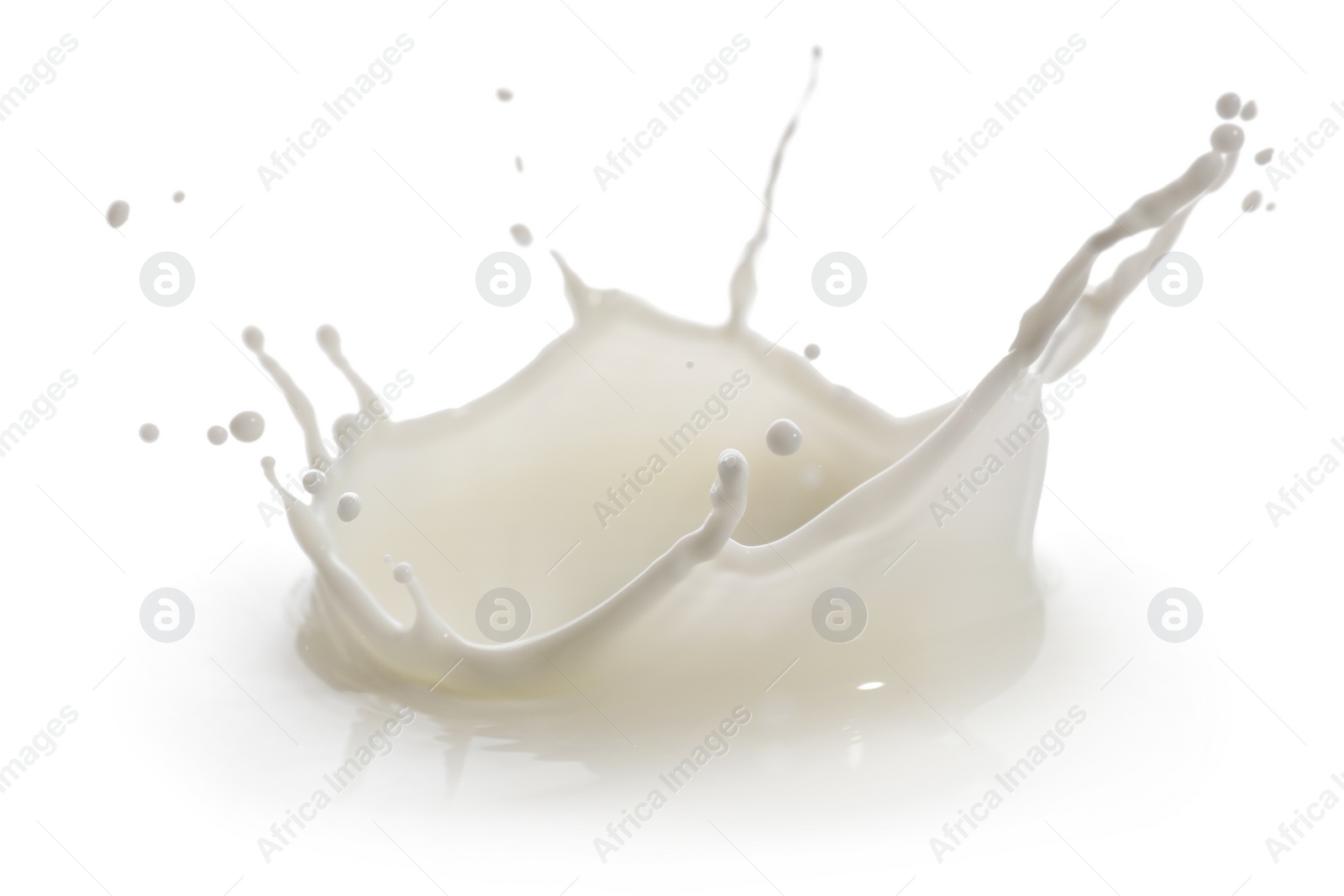 Photo of Splash of fresh milk isolated on white