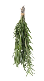 Photo of Bunch of fresh rosemary on white background