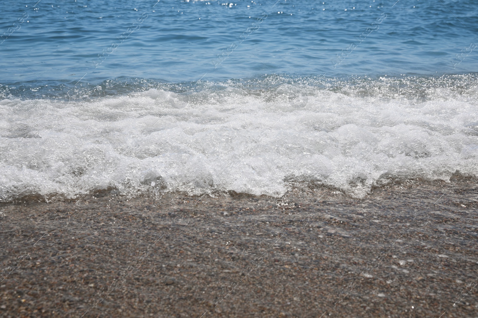 Photo of Beautiful view of sandy beach and sea