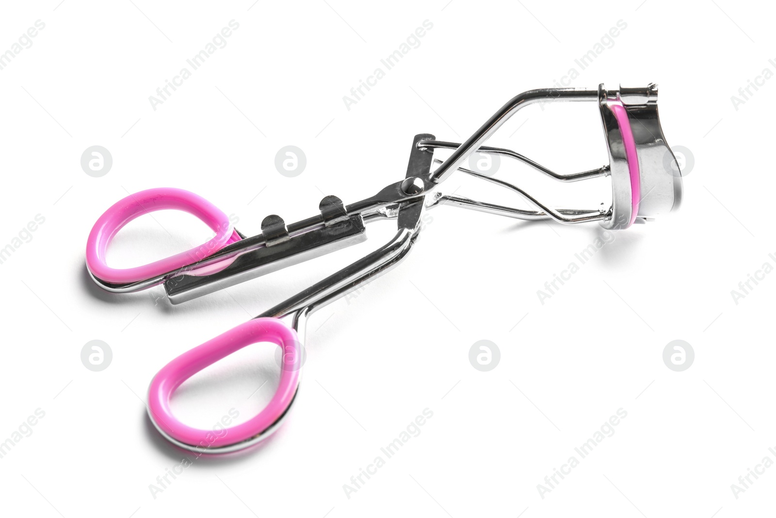 Photo of Eyelash curler on white background