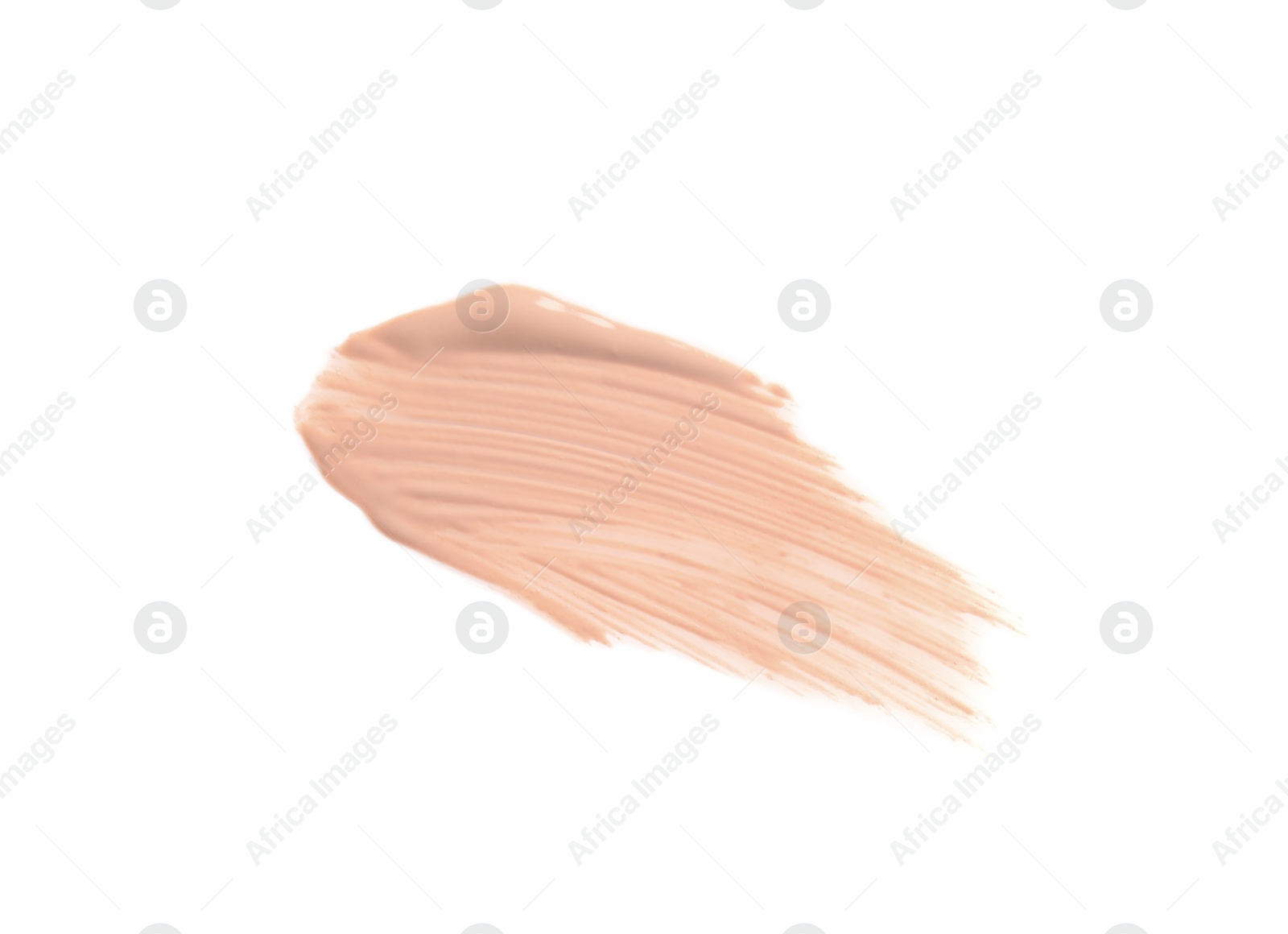 Photo of Sample of liquid foundation foundation on white background, top view