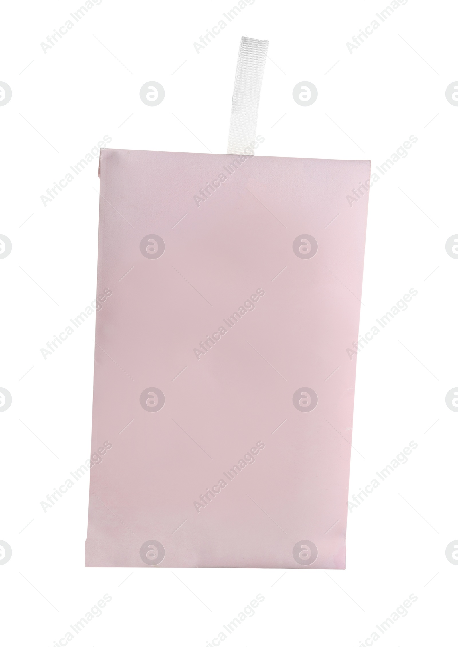 Photo of Paper scented sachet isolated on white background